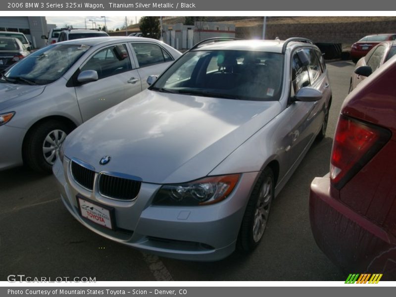 Titanium Silver Metallic / Black 2006 BMW 3 Series 325xi Wagon