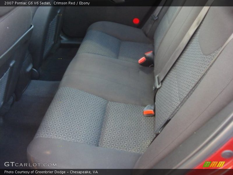 Crimson Red / Ebony 2007 Pontiac G6 V6 Sedan