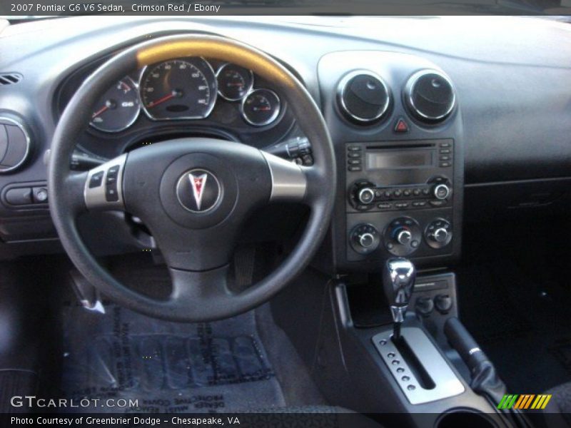 Crimson Red / Ebony 2007 Pontiac G6 V6 Sedan