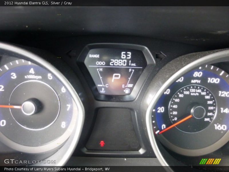 Silver / Gray 2012 Hyundai Elantra GLS