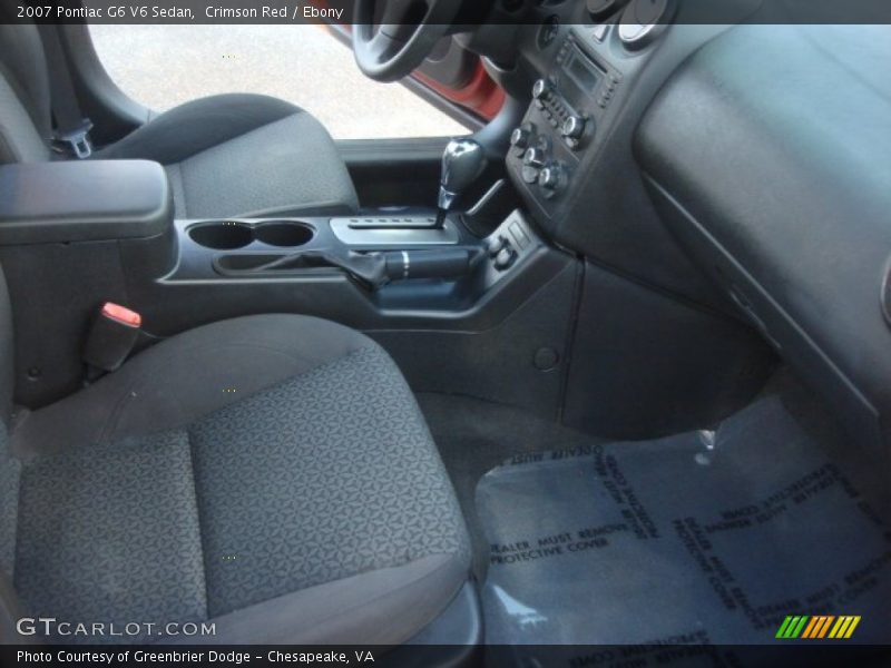 Crimson Red / Ebony 2007 Pontiac G6 V6 Sedan