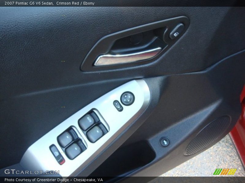 Crimson Red / Ebony 2007 Pontiac G6 V6 Sedan