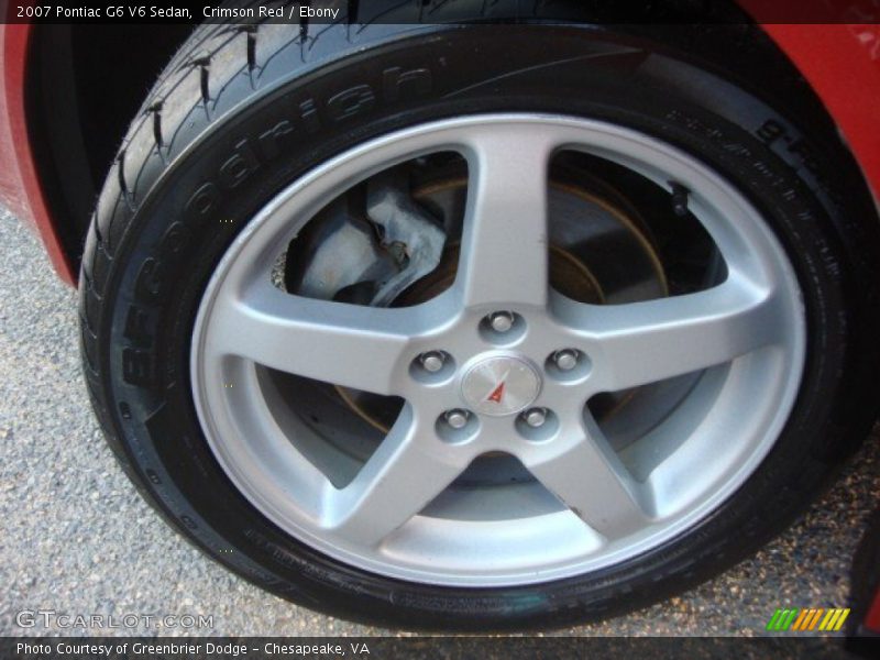 Crimson Red / Ebony 2007 Pontiac G6 V6 Sedan