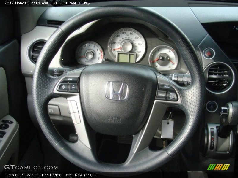 Bali Blue Pearl / Gray 2012 Honda Pilot EX 4WD