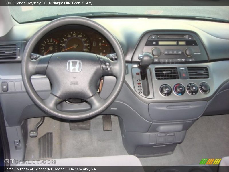 Midnight Blue Pearl / Gray 2007 Honda Odyssey LX