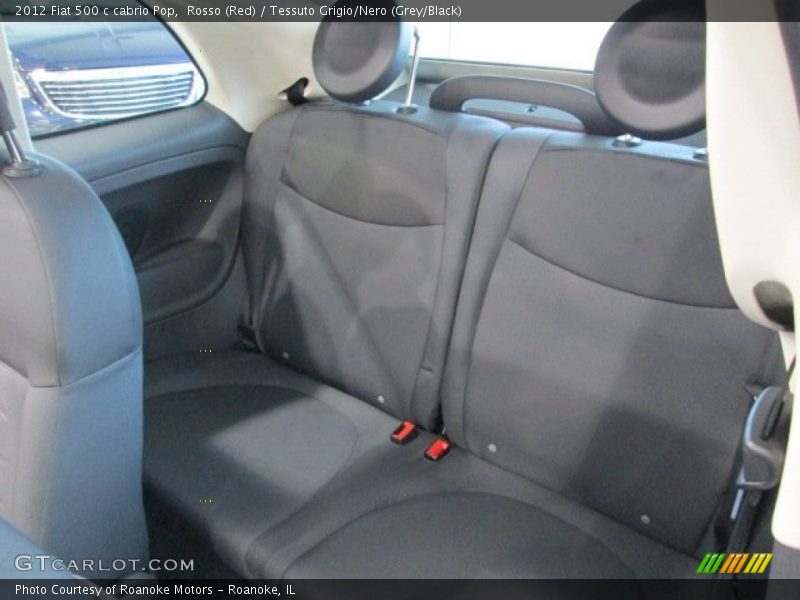 Rear Seat of 2012 500 c cabrio Pop