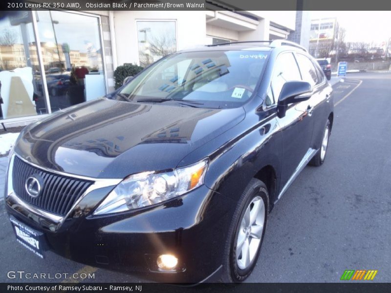 Obsidian Black / Parchment/Brown Walnut 2010 Lexus RX 350 AWD