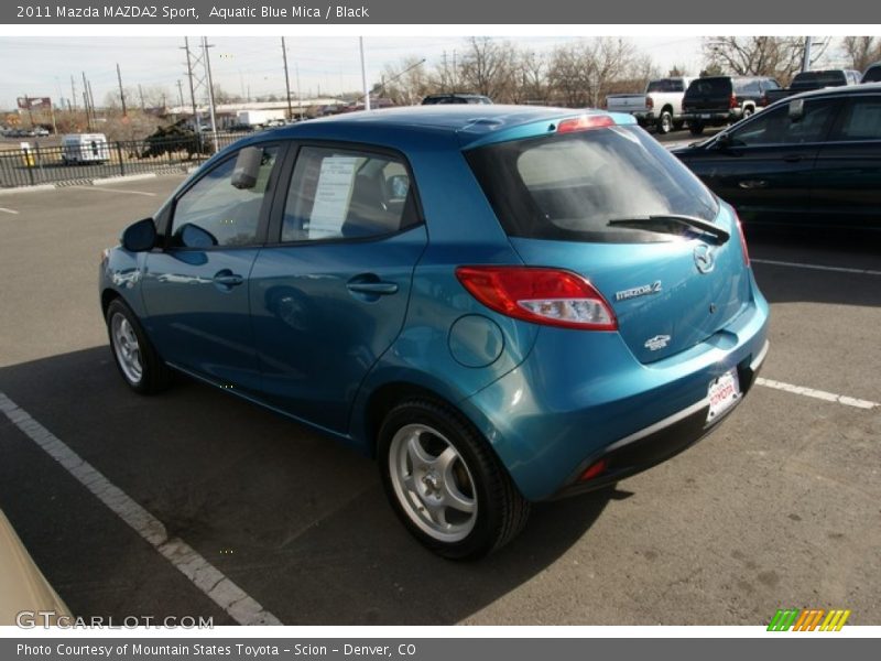 Aquatic Blue Mica / Black 2011 Mazda MAZDA2 Sport