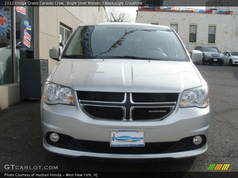 Bright Silver Metallic / Black/Light Graystone 2012 Dodge Grand Caravan Crew
