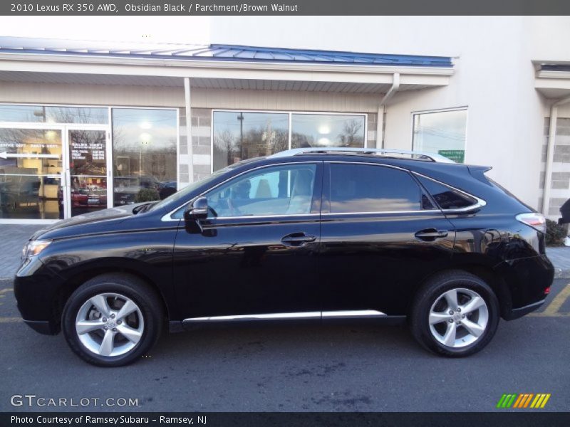 Obsidian Black / Parchment/Brown Walnut 2010 Lexus RX 350 AWD