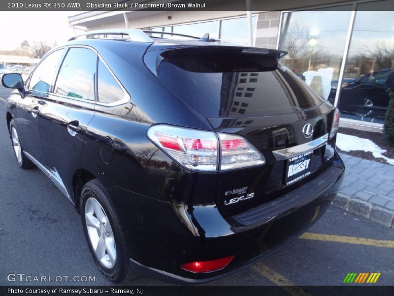 Obsidian Black / Parchment/Brown Walnut 2010 Lexus RX 350 AWD
