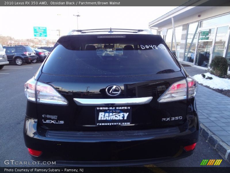 Obsidian Black / Parchment/Brown Walnut 2010 Lexus RX 350 AWD