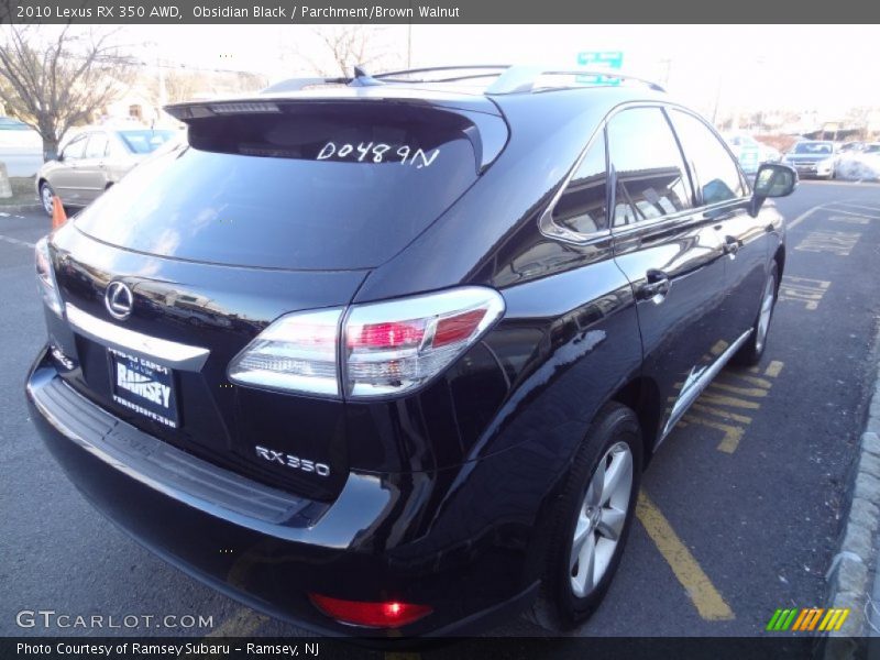 Obsidian Black / Parchment/Brown Walnut 2010 Lexus RX 350 AWD