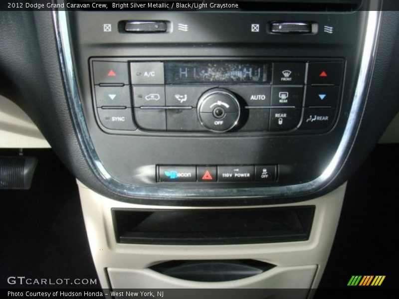 Bright Silver Metallic / Black/Light Graystone 2012 Dodge Grand Caravan Crew