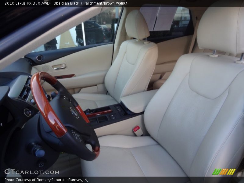 Obsidian Black / Parchment/Brown Walnut 2010 Lexus RX 350 AWD