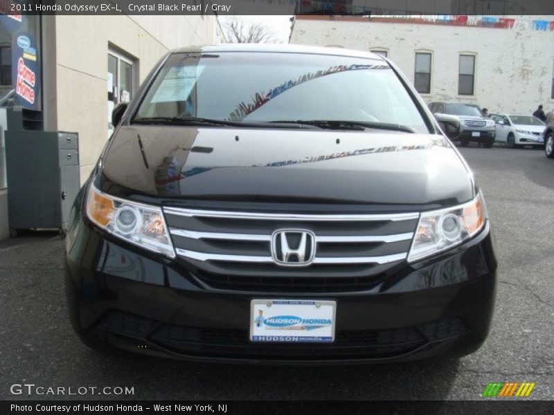 Crystal Black Pearl / Gray 2011 Honda Odyssey EX-L