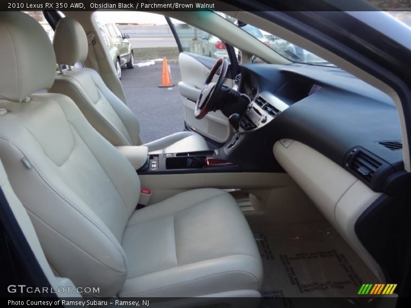 Obsidian Black / Parchment/Brown Walnut 2010 Lexus RX 350 AWD