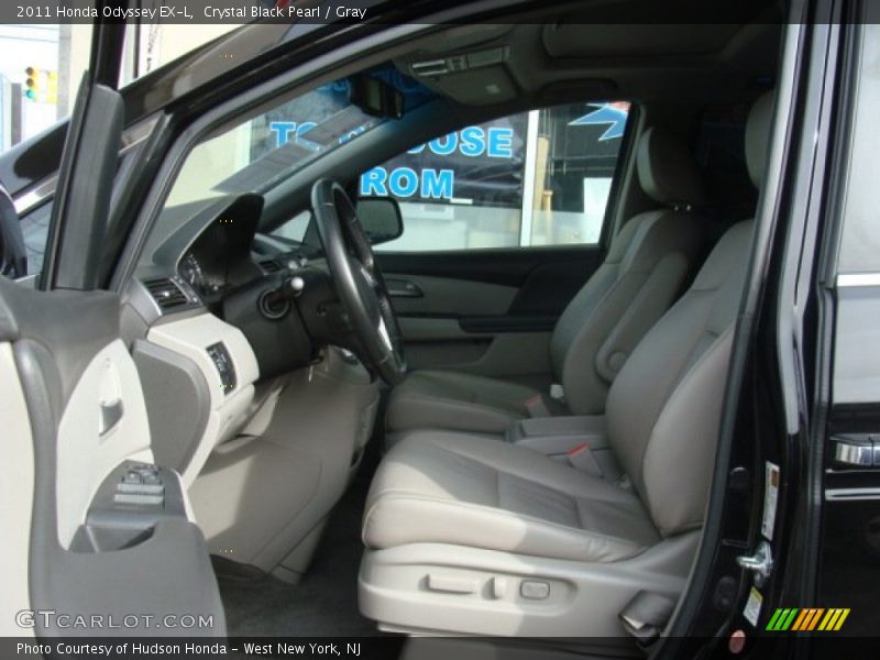 Crystal Black Pearl / Gray 2011 Honda Odyssey EX-L