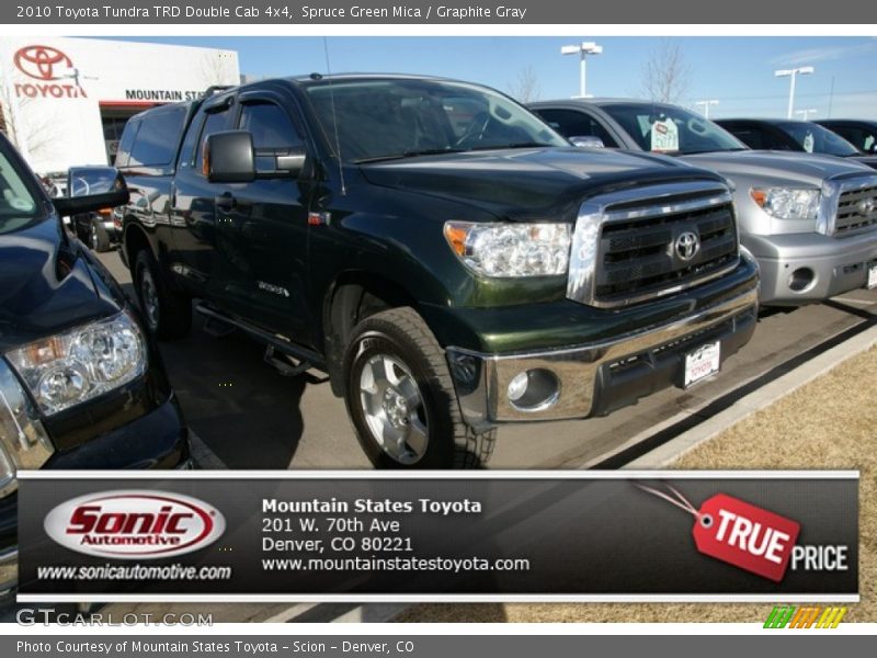 Spruce Green Mica / Graphite Gray 2010 Toyota Tundra TRD Double Cab 4x4