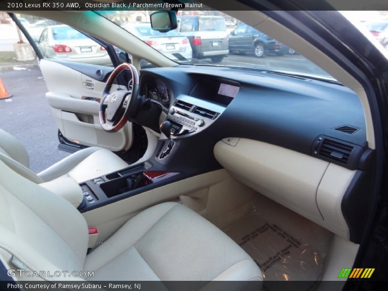 Obsidian Black / Parchment/Brown Walnut 2010 Lexus RX 350 AWD