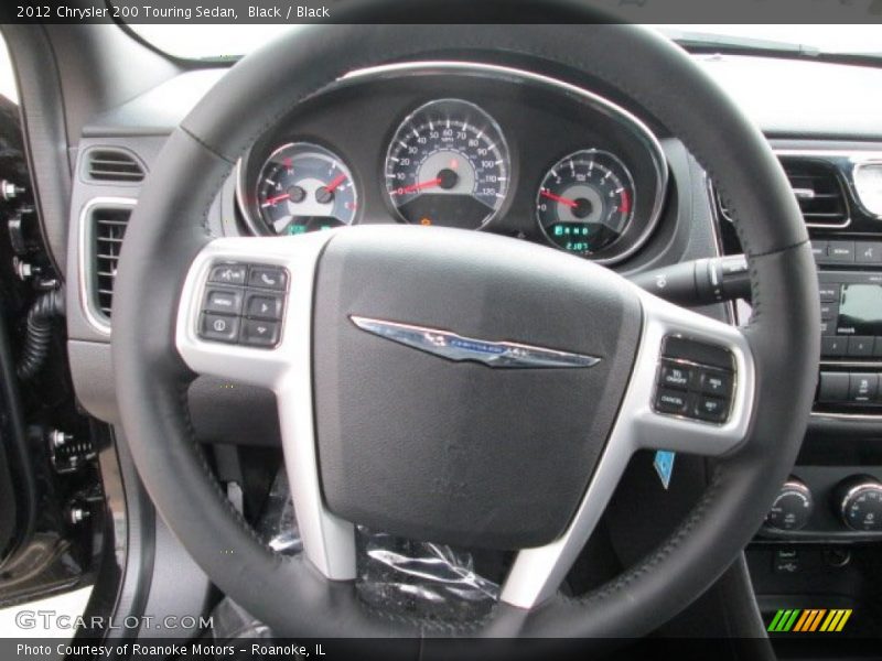 Black / Black 2012 Chrysler 200 Touring Sedan