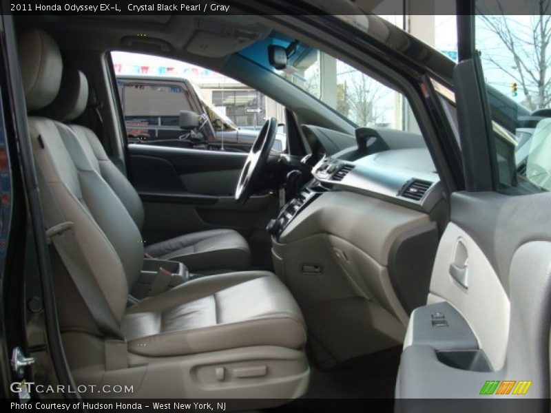 Crystal Black Pearl / Gray 2011 Honda Odyssey EX-L
