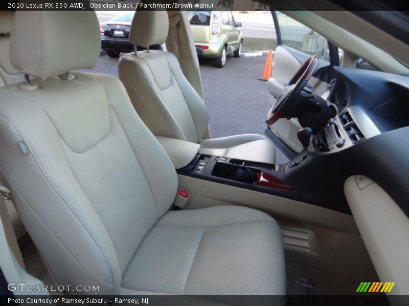 Obsidian Black / Parchment/Brown Walnut 2010 Lexus RX 350 AWD