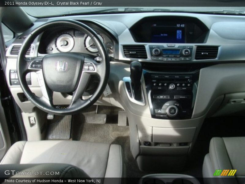 Crystal Black Pearl / Gray 2011 Honda Odyssey EX-L