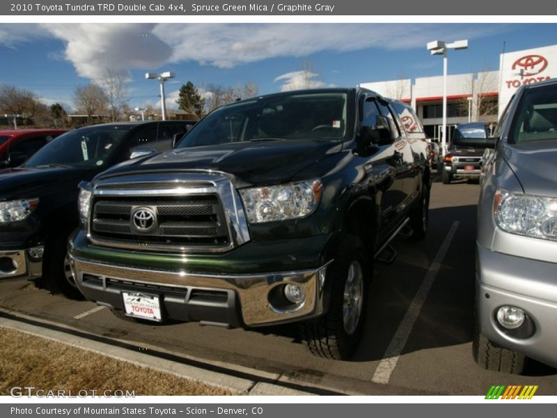 Spruce Green Mica / Graphite Gray 2010 Toyota Tundra TRD Double Cab 4x4