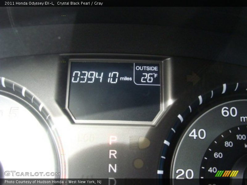 Crystal Black Pearl / Gray 2011 Honda Odyssey EX-L