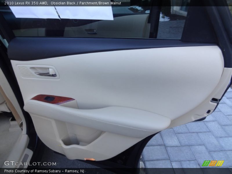 Obsidian Black / Parchment/Brown Walnut 2010 Lexus RX 350 AWD