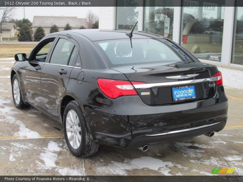 Black / Black 2012 Chrysler 200 Touring Sedan