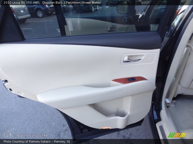 Obsidian Black / Parchment/Brown Walnut 2010 Lexus RX 350 AWD