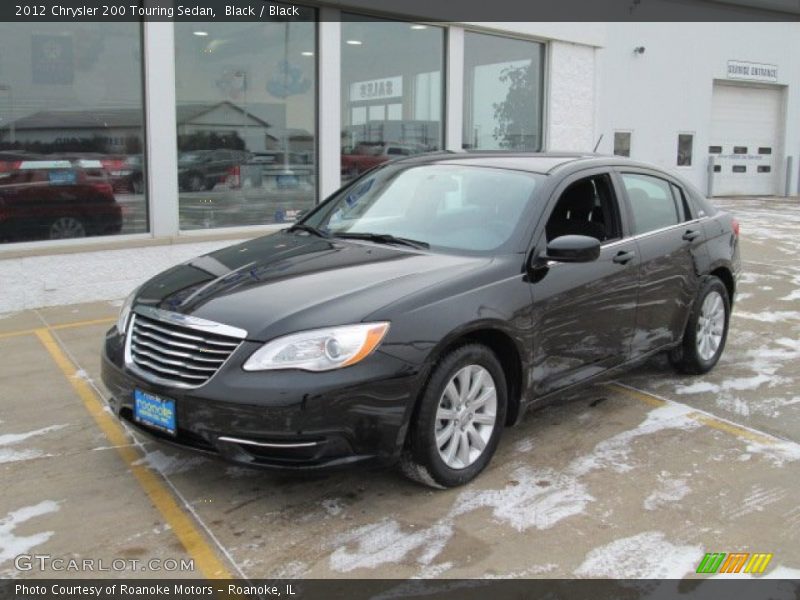 Black / Black 2012 Chrysler 200 Touring Sedan