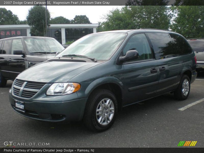 Magnesium Pearl / Medium Slate Gray 2007 Dodge Grand Caravan SE