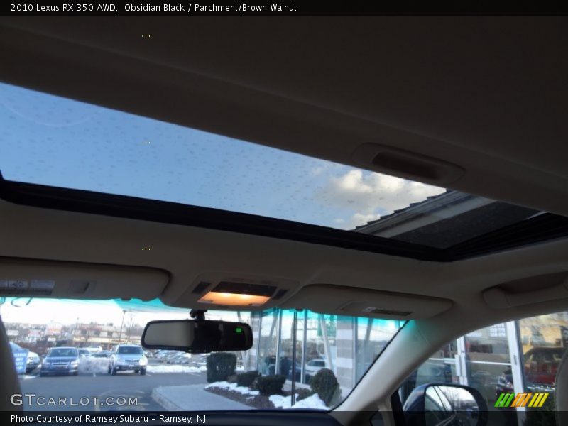Obsidian Black / Parchment/Brown Walnut 2010 Lexus RX 350 AWD