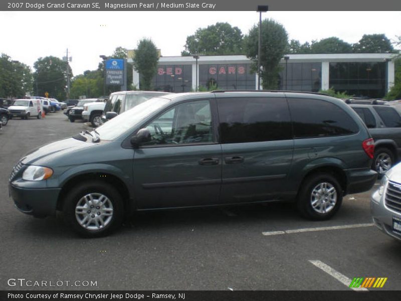 Magnesium Pearl / Medium Slate Gray 2007 Dodge Grand Caravan SE