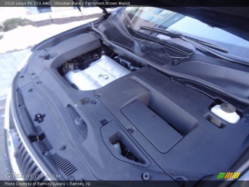 Obsidian Black / Parchment/Brown Walnut 2010 Lexus RX 350 AWD