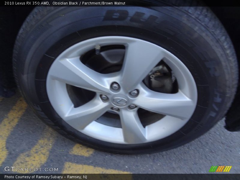 Obsidian Black / Parchment/Brown Walnut 2010 Lexus RX 350 AWD