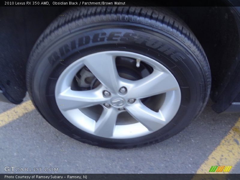 Obsidian Black / Parchment/Brown Walnut 2010 Lexus RX 350 AWD