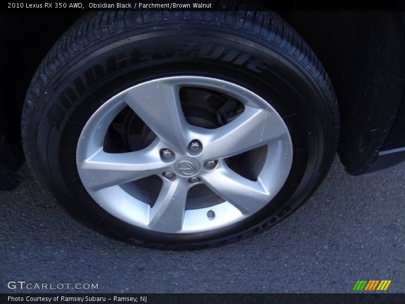 Obsidian Black / Parchment/Brown Walnut 2010 Lexus RX 350 AWD
