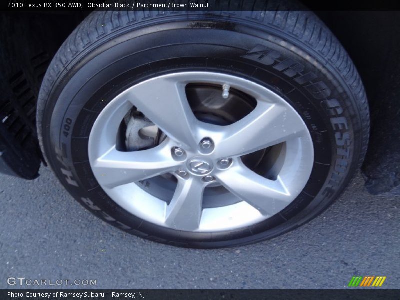 Obsidian Black / Parchment/Brown Walnut 2010 Lexus RX 350 AWD