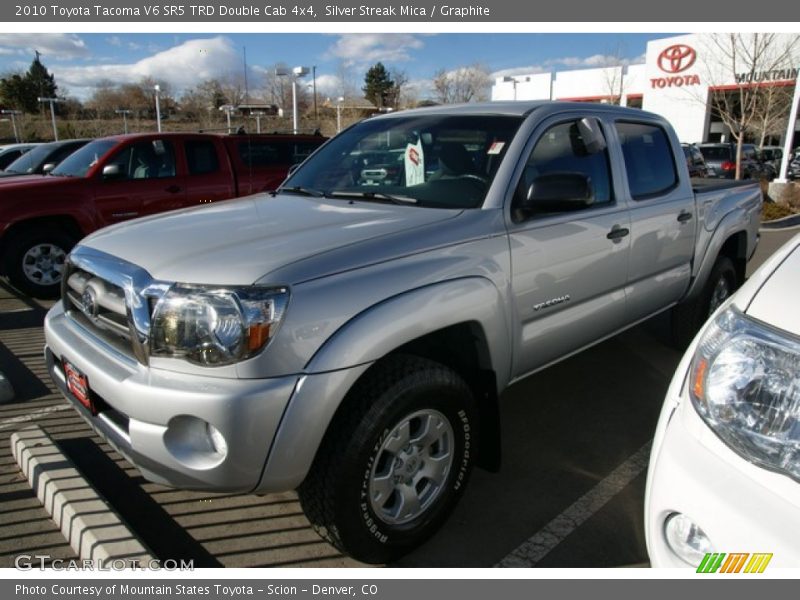 Silver Streak Mica / Graphite 2010 Toyota Tacoma V6 SR5 TRD Double Cab 4x4