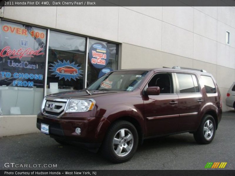 Dark Cherry Pearl / Black 2011 Honda Pilot EX 4WD