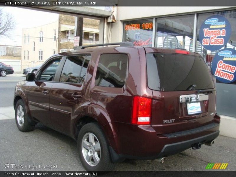 Dark Cherry Pearl / Black 2011 Honda Pilot EX 4WD