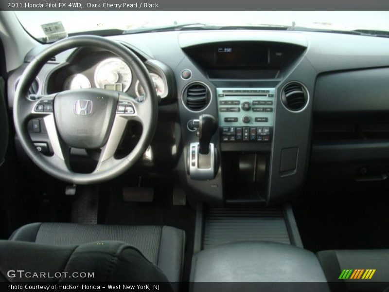 Dark Cherry Pearl / Black 2011 Honda Pilot EX 4WD