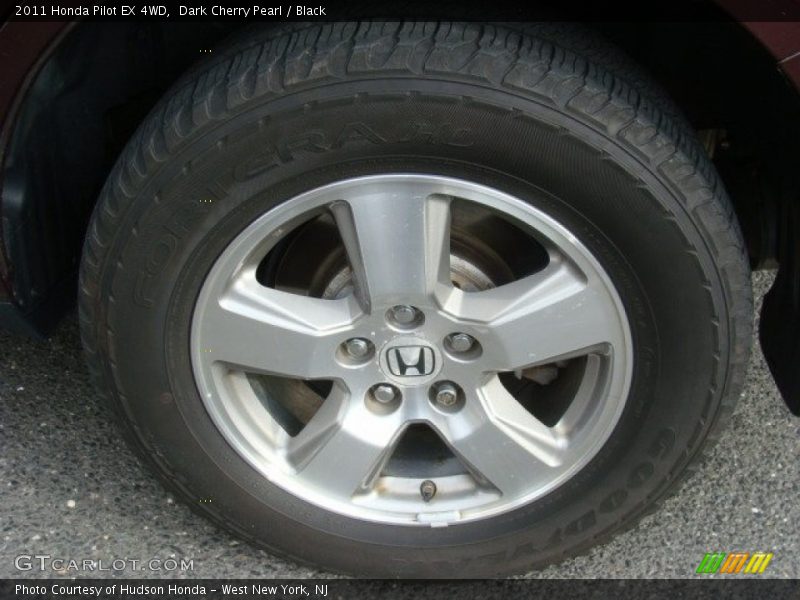 Dark Cherry Pearl / Black 2011 Honda Pilot EX 4WD