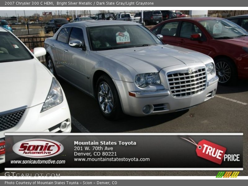 Bright Silver Metallic / Dark Slate Gray/Light Graystone 2007 Chrysler 300 C HEMI