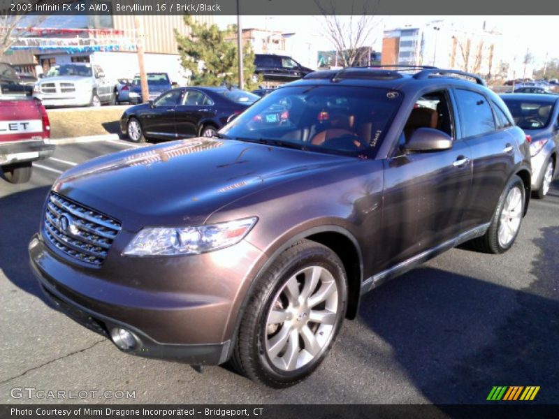 Beryllium 16 / Brick/Black 2003 Infiniti FX 45 AWD