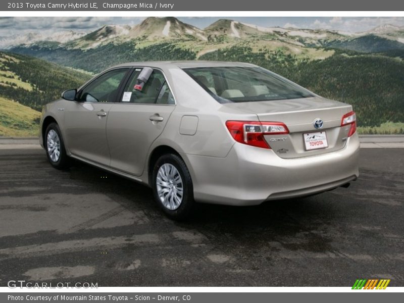 Champagne Mica / Ivory 2013 Toyota Camry Hybrid LE